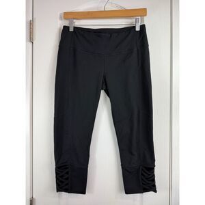 Athleta Women's Chaturanga Capri Crop Leggings Black 305922 Size M Medium